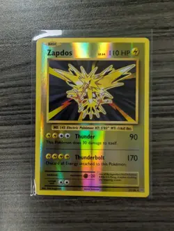 Pokemon TCG Zapdos 42/108 Reverse Holo Rare Card XY: Evolutions 2016 LP - Image 1