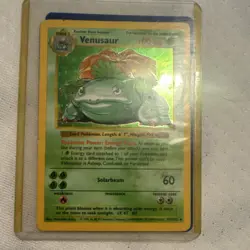 Pokemon Venusaur 15/102 Base Set Holo Rare 1999 Nintendo Trading Card - Image 1