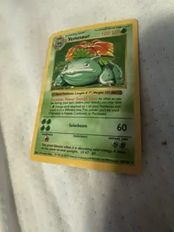 Pokemon Venusaur 15/102 Base Set Holo Rare 1999 Nintendo Trading Card - Image 2