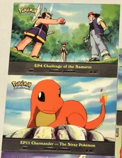 Topps 2000 TV Animation Edition Blue Logo Pokemon cards Series 2 Lot Of 5 w EP22 - Image 2