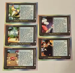 Topps 2000 TV Animation Edition Blue Logo Pokemon cards Series 2 Lot Of 5 w EP22 - Image 5