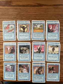 MTG: Vintage ‘94 Revised (3rd Ed) 45 Card Blue Lot - Magic The Gathering - Image 1