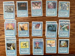 MTG: Vintage ‘94 Revised (3rd Ed) 45 Card Blue Lot - Magic The Gathering - Image 2