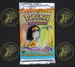 Gym Heroes 1st Edition Erika Pokemon Trading Card WOTC Booster Pack New Sealed - Image 1