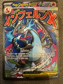 Pokemon TCG Mega Charzard x Ex #023 Promo Card MINT: Phantasmal Flames - Image 1