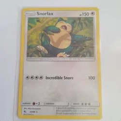 Snorlax 50/68 – Uncommon Pokemon Card – Hidden Fates – Near Mint Condition - Image 1