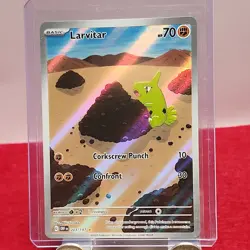 Larvitar 203/197 -OBF: Obsidian Flames FULL ART HOLO RARE NM-M, POKEMON CARD TCG - Image 1