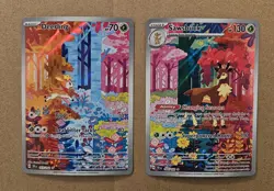 Pokemon TCG Temporal Forces Deerling 165/162 and Sawsbuck 166/162 2-card Set - Image 1