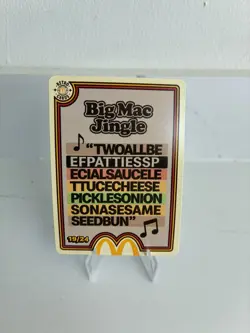 Big mac jingle 19/24 Mcdonalds TCG Trading Cards 2026 UnRedeemed trading card - Image 1