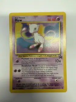 MEW #8 Black Star Promo Non Holo Rare Pokemon Card NEAR MINT - Image 1