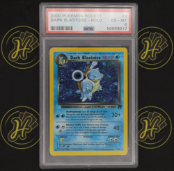 Dark Blastoise 3/82 Team Rocket 2000 Unlimited Holo Pokemon TCG Card EX-MT PSA 6 - Image 1