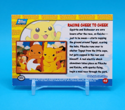 Pokemon Card - Racing Cheek to Cheek 48 - Pikachu's Vacation - Topps - Image 3