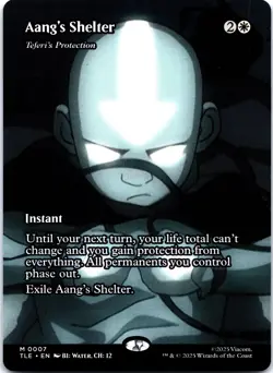 Aang's Shelter - Teferi's Protection (Borderless) 7 Avatar TLE NM FOIL MTG - Image 1