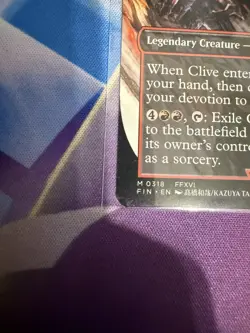 Magic The Gathering Clive, Ifrits Dominant Final Fantasy Borderless NM - Image 5