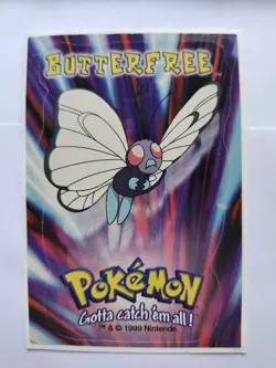 Pokemon Butterfree Vintage Sticker 1999 - Image 1