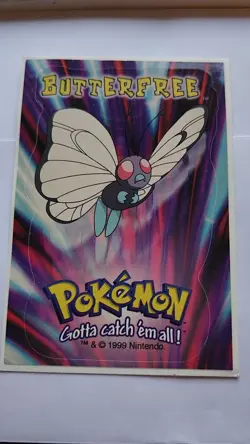Pokemon Butterfree Vintage Sticker 1999 - Image 2
