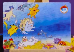POKEMON POCKET MONSTERS VENDING PRISM STICKER 452 RAICHU EEVEE SUNFLOWER FIELDS - Image 2