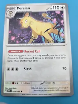 Persian 053/165 - Pokemon SV: 151 • Normal • Uncommon • NM - Image 1