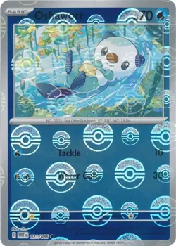 Oshawott (Poke Ball Pattern) WHT 021/086 Pokemon SV: White Flare Common Holof... - Image 1