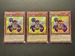3x Time Wizard | MZMU-EN060 | Secret Rare | CHIBI HOLO BLEED! | NM | YuGiOh! - Image 1