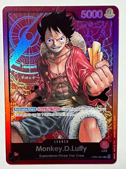 Monkey.D.Luffy ST01-001 One Piece Starter Deck 1 Straw Hat Crew Foil - Image 1