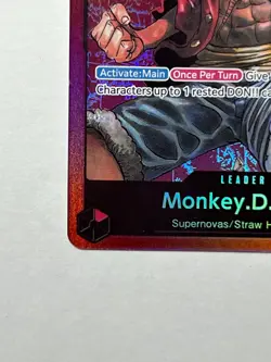 Monkey.D.Luffy ST01-001 One Piece Starter Deck 1 Straw Hat Crew Foil - Image 4