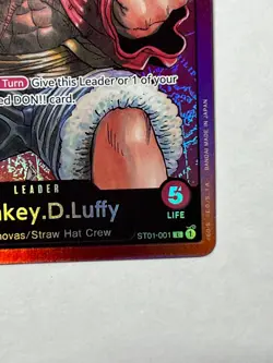 Monkey.D.Luffy ST01-001 One Piece Starter Deck 1 Straw Hat Crew Foil - Image 5