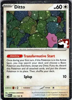 Ditto Holofoil Rare Prize Pack Series Cards 132/165 NM - Image 1