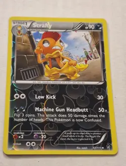 Scrafty #67/111 XY Furious Fists Uncommon 2014 Pokemon TCG Card - Image 1