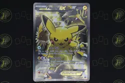 Pikachu EX XY124 XY Black Star Promo 2016 Pokemon Jumbo Card Full Art NM - Image 1