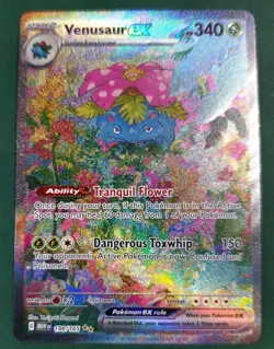 Pokemon Venusaur EX Holo Card 198/165 Scarlet and Violet 151 Series - Image 1