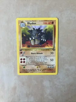 1999 Pokemon TCG Rhydon Jungle 1st Edition Uncommon Card 45/64 - Image 5