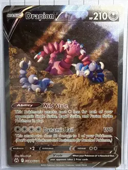 Pokemon TCG Drapion v Crown Zenith: Galarian Gallery Ultra Rare Card GG49/GG70 - Image 1