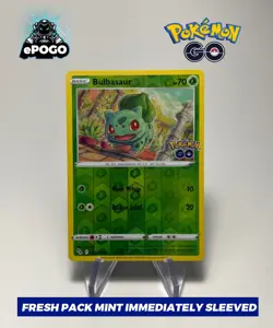 Bulbasaur 001/078 Reverse Holo Pokemon TCG Pokemon Go Card MINT SHIPPED TODAY 🍃 - Image 1