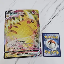 Pikachu VMAX FULL ALT ART Black Jumbo Star Promo card SWSH286 SWSH 2023 LP - Image 1