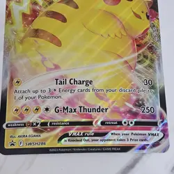 Pikachu VMAX FULL ALT ART Black Jumbo Star Promo card SWSH286 SWSH 2023 LP - Image 4