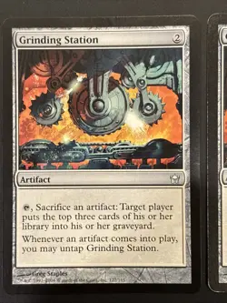 2x Grinding Station Fifth Dawn MTG Magic UP /LP - Image 2