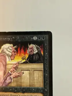 Magic: The Gathering - MTG - Demonic Attorney - Beta - Rare - English - LP - Image 3