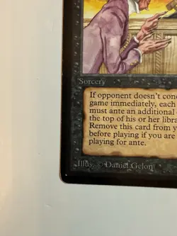 Magic: The Gathering - MTG - Demonic Attorney - Beta - Rare - English - LP - Image 5