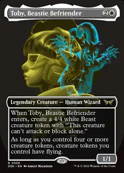 MTG Toby, Beastie Befriender Borderless Full Art ** Duskmourn ** English - Image 1