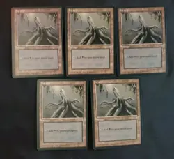 5x Basic Land #355 - SAME ART - Swamp - Ice Age - MP-NM - Magic MTG FTG - Image 1