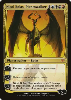 MTG Nicol Bolas, Planeswalker ** Conflux ** English - Image 1