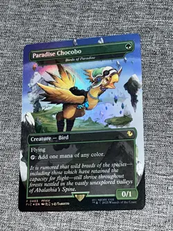 Paradise Chocobo - Birds of Paradise P 0483 Foil (Borderless) Final Fantasy MTG - Image 1