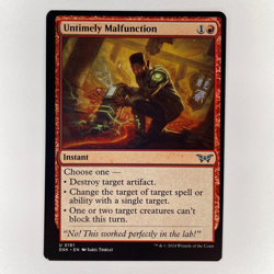 MISCUT UNTIMELY MALFUNCTION DUSKMOURN HOSMOURN HOUSE OF HORRORS NM MTG - Image 1