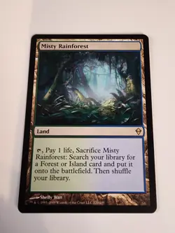 MTG NM Misty Rainforest Zendikar Regular. Clean. - Image 1