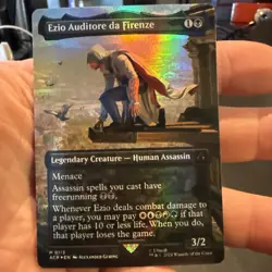 Ezio Auditore da Firenze (Borderless) Universes Beyond Assassin's Creed Foil 113 - Image 1