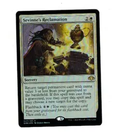 Sevinne's Reclamation foil Retro Frame Dominaria Remastered Out-of Pack Quality - Image 1