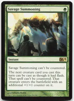 Savage Summoning *Non-Foil* M14 194 NM - Image 1