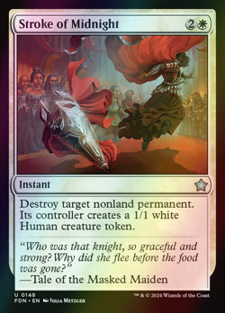 MTG Stroke of Midnight Foil ** Foundations ** English - Image 1