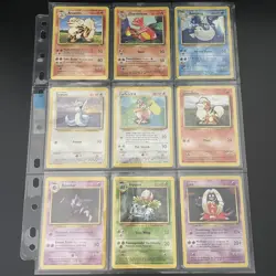 ⭐Complete Pokemon Base Set Common Uncommon Cards 1999⭐Pokemon Base Set starter - Image 1